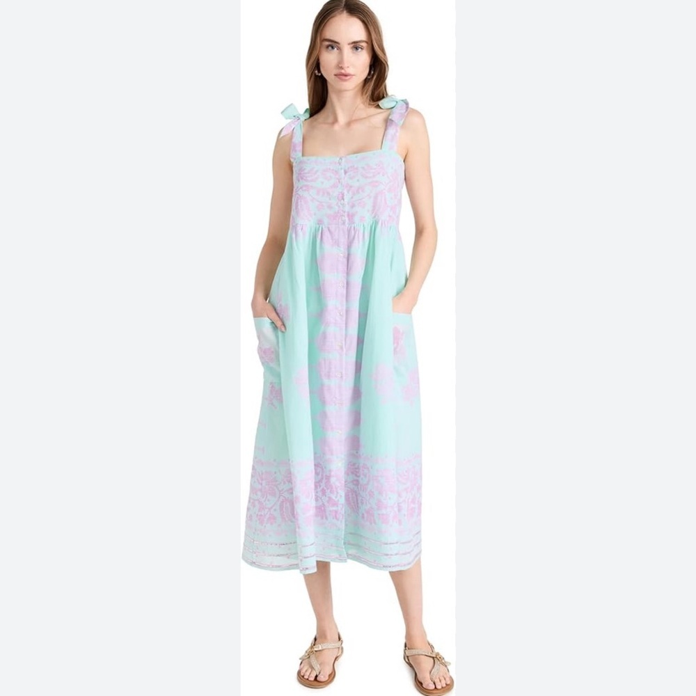 Juliet Dunn Dress Dhaka Print - 2